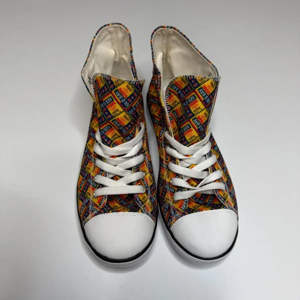 Custom Old Bay Converse Style Sneakers - Picture 2 of 5